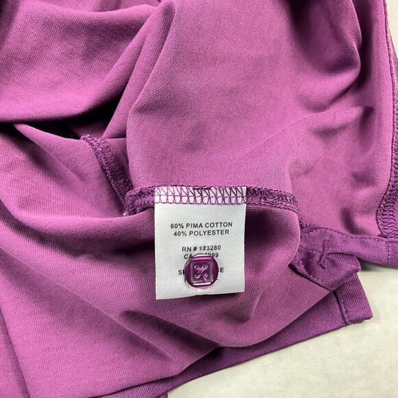 Travis Mathew Mens Polo Shirt Purple Stretch Short Sleeve Button Up Top MEDIUM - Picture 10 of 12